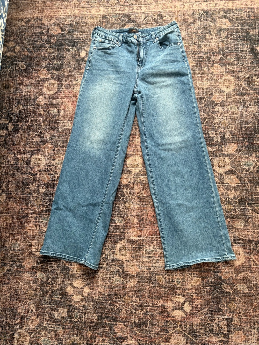 Quince Light Blue Wide-Leg High-Rise Jeans